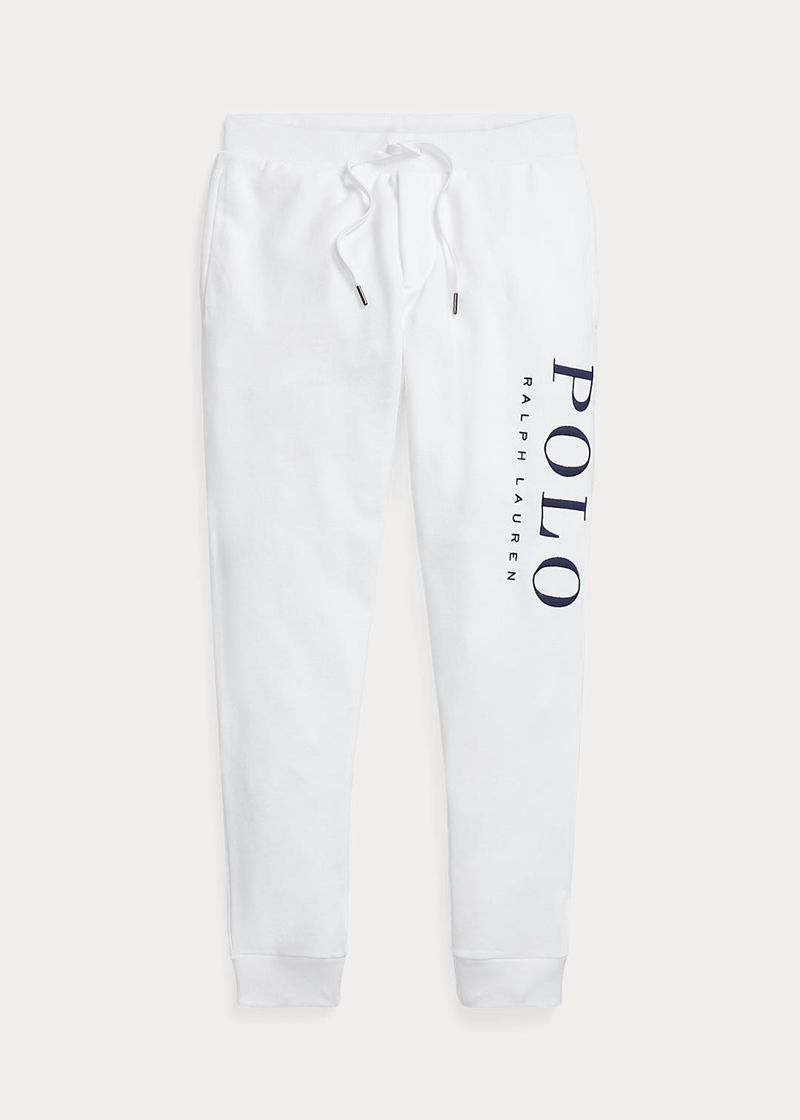 Pantalones Polo Ralph Lauren Hombre Logo-Embroidered De Lana Jogger Chile Blancas SLRIU-1579